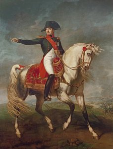 Napoleon I:n (1769-1821) ratsastajamuotokuva 1810